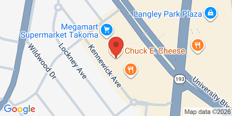 Mapa de la ubicación de Chuck E. Cheese's