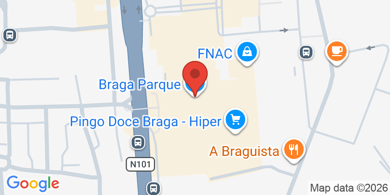 Mapa de la ubicación de Braga Parque