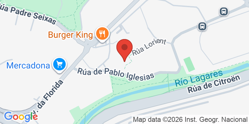 Mapa de la ubicación de Purrusquiños