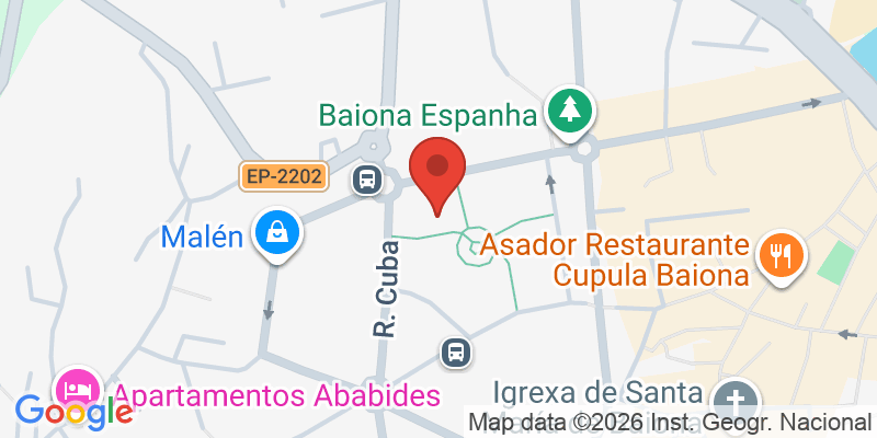 Mapa de la ubicación de Os doces da Paquiña