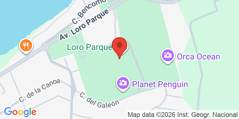 Mapa de la ubicación de Loro Parque