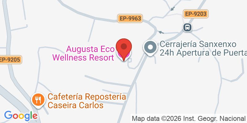 Mapa de la ubicación de Augusta Eco Wellness Resort