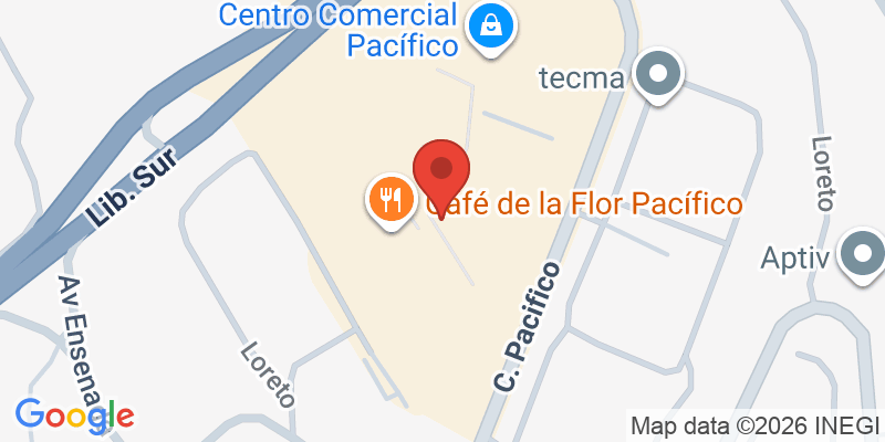 Mapa de la ubicación de Giuseppis Pacifico