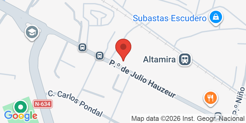 Mapa de la ubicación de La Casa Encantada Eventos