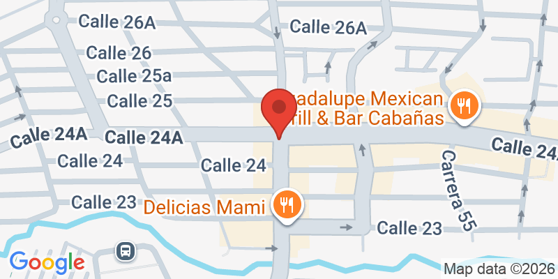 Mapa de la ubicación de Chocolandia Helados y Restaurante