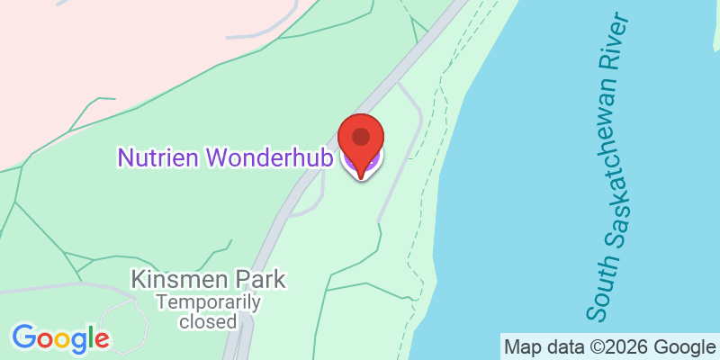 Mapa de la ubicación de Nutrien WonderHub (formerly Children's Discovery Musem)