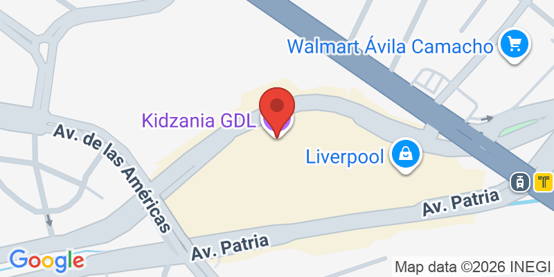 Mapa de la ubicación de Kidzania GDL