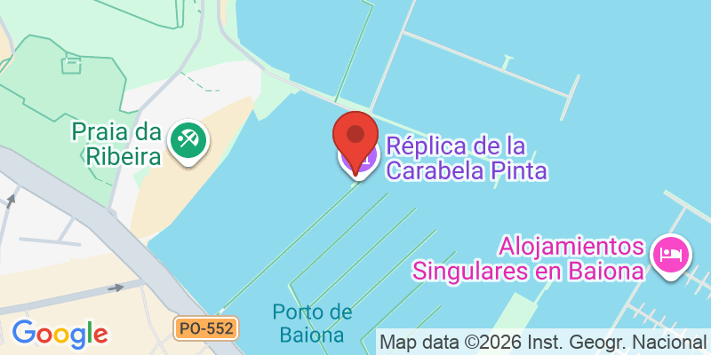 Mapa de la ubicación de Réplica da Carabela Pinta