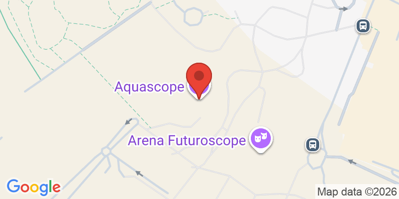 Mapa de la ubicación de Aquascope
