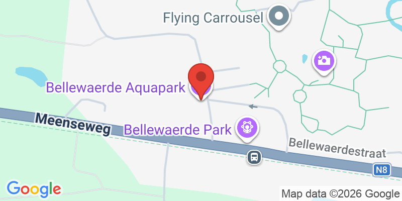 Mapa de la ubicación de Bellewaerde Aquapark