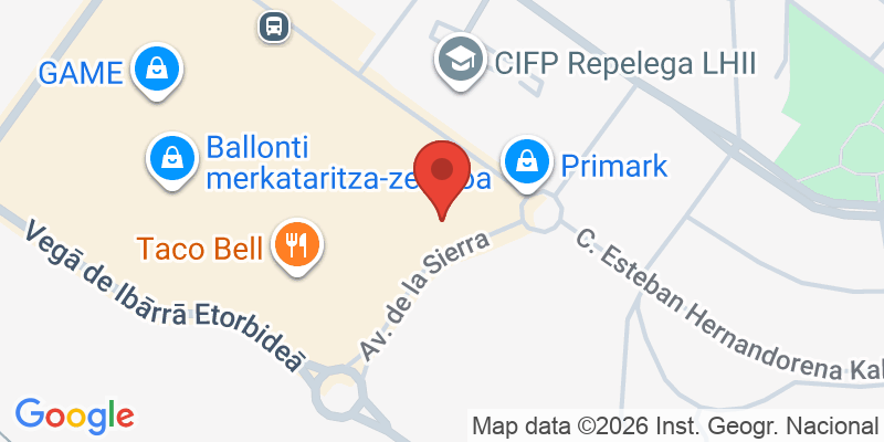 Mapa de la ubicación de Dock39 - BALLONTI (Bilbao)