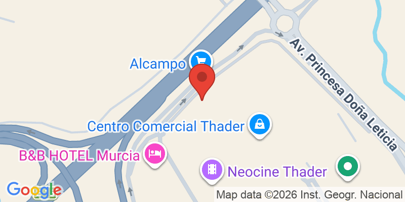 Mapa de la ubicación de Dock39 - THADER (Murcia)