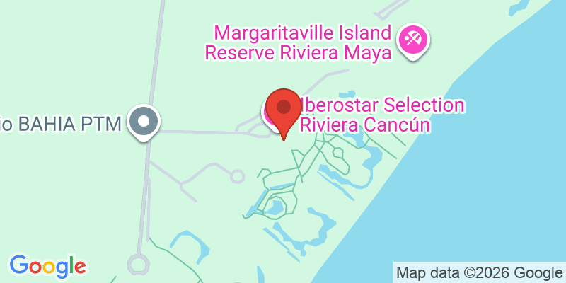 Mapa de la ubicación de Azul Beach Resort Riviera Cancun