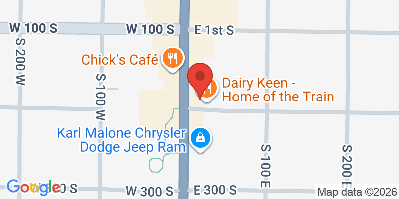 Mapa de la ubicación de Dairy Keen - Home of the Train