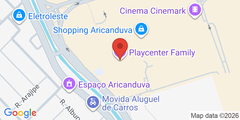 Mapa de la ubicación de Playcenter Family - Shopping Aricanduva