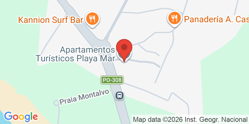 Mapa de la ubicación de Apartamentos Playa Mar