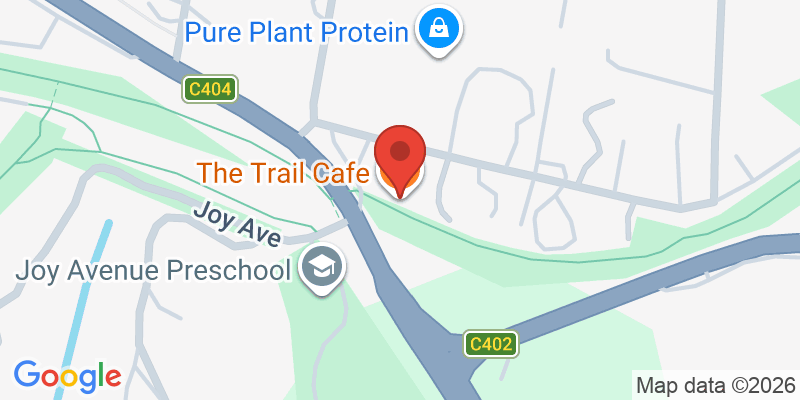 Mapa de la ubicación de The Trail Cafe