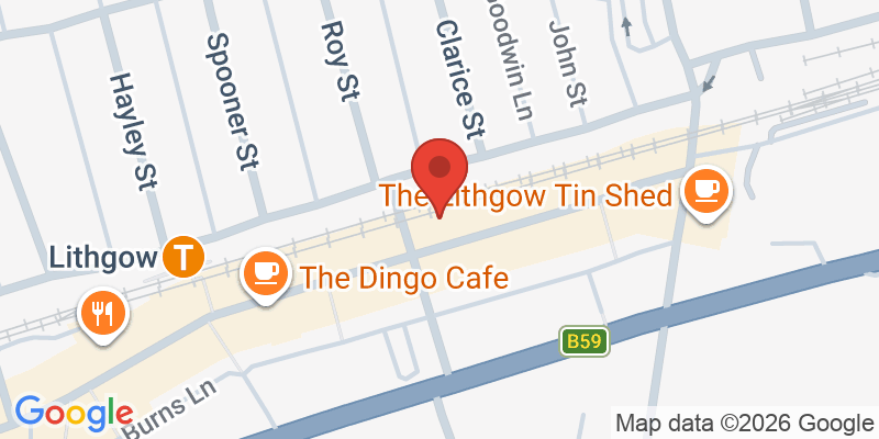 Mapa de la ubicación de Hometown Cafe Lithgow