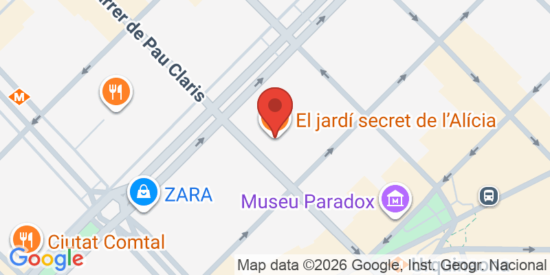 Mapa de la ubicación de Alice Secret Garden