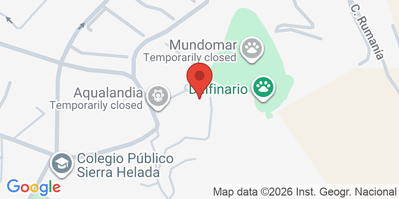 Mapa de la ubicación de Aqualandia Benidorm