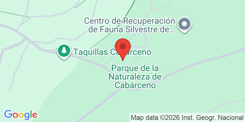 Mapa de la ubicación de Parque de la Naturaleza de Cabárceno