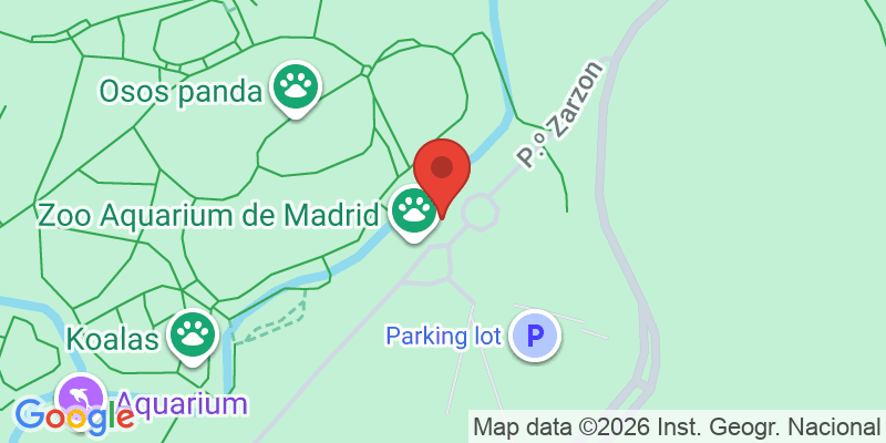 Mapa de la ubicación de Zoo Aquarium de Madrid