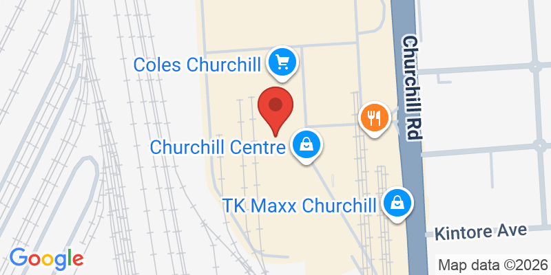 Mapa de la ubicación de Churchill Centre