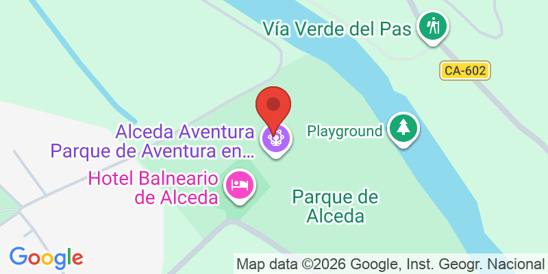 Mapa de la ubicación de Alceda Aventura