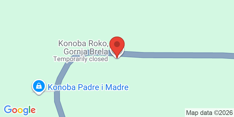 Mapa de la ubicación de Konoba Roko, Gornja Brela