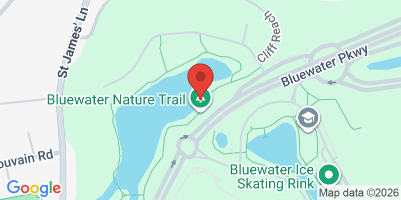 Mapa de la ubicación de Bluewater Nature Trail