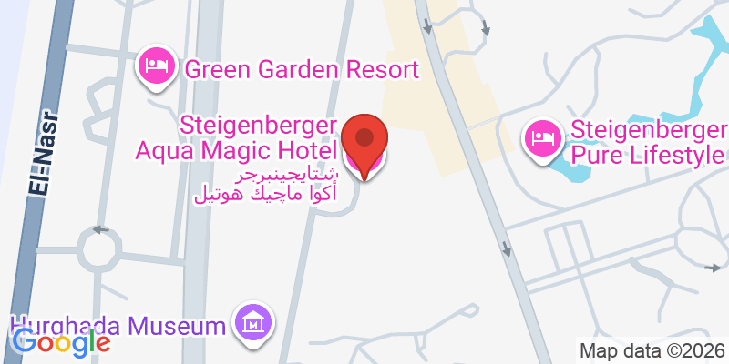 Mapa de la ubicación de Steigenberger Aqua Magic Hotel