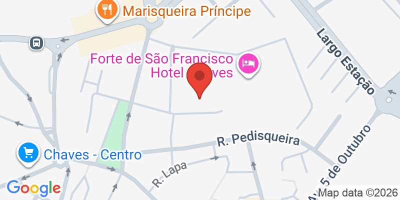 Mapa de la ubicación de Forte de São Francisco Hotel Chaves