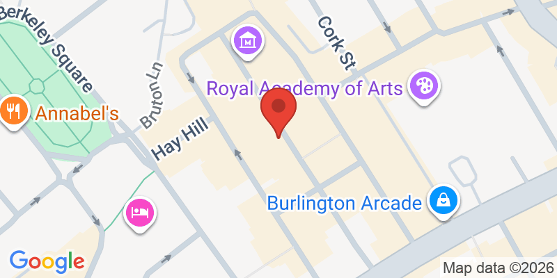 Mapa de la ubicación de Brown's Hotel, a Rocco Forte hotel