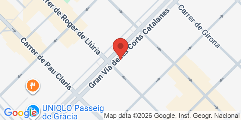 Mapa de la ubicación de Hotel El Palace Barcelona