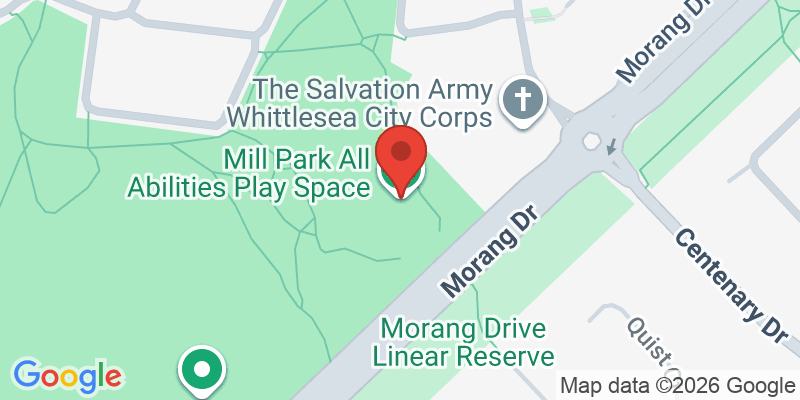 Mapa de la ubicación de Mill Park All Abilities Play Space