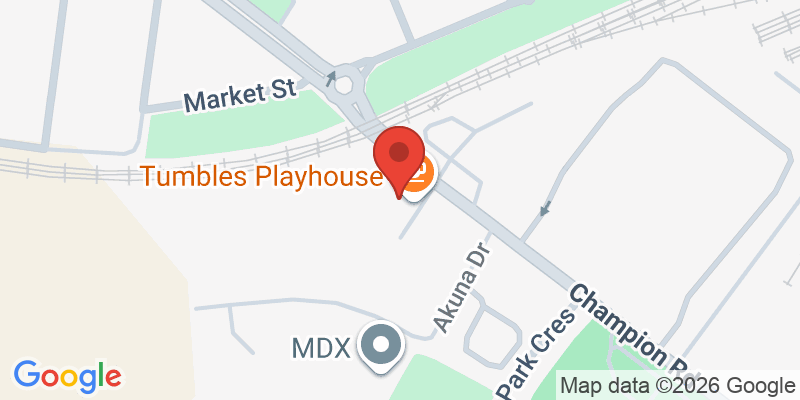 Mapa de la ubicación de Tumbles Playhouse