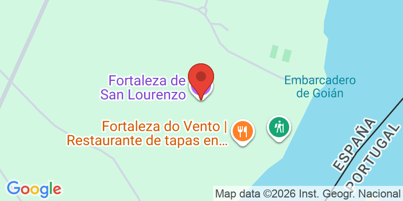 Mapa de la ubicación de Fortaleza de Goián
