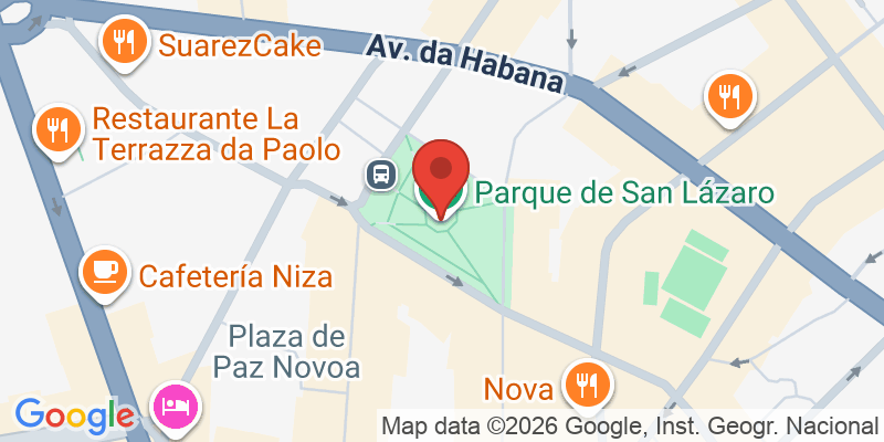 Mapa de la ubicación de Parque de San Lázaro