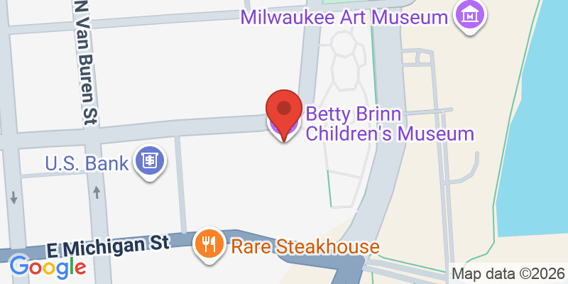 Mapa de la ubicación de Betty Brinn Children's Museum