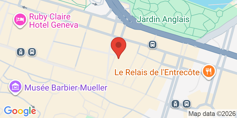 Mapa de la ubicación de Hôtel Longemalle Genève - Centre ville