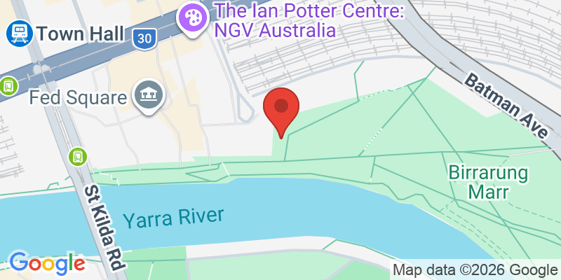 Mapa de la ubicación de Birrarung Marr Playground
