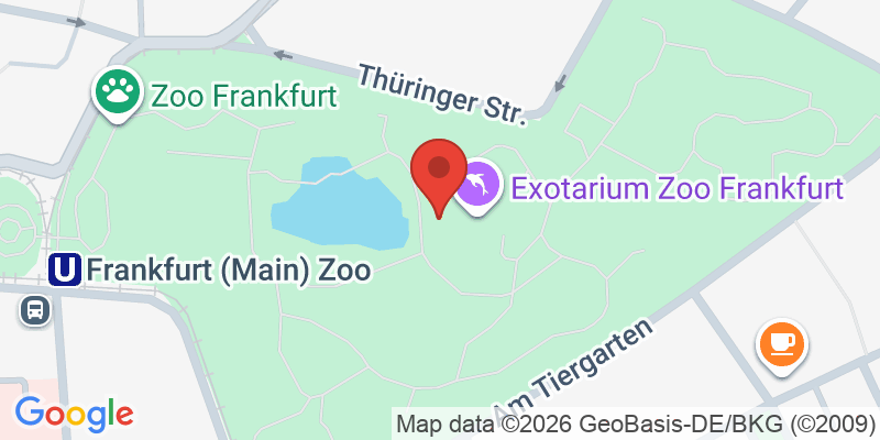 Mapa de la ubicación de Zoo Frankfurt