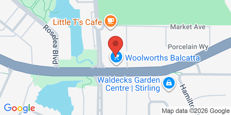 Mapa de la ubicación de Little T's