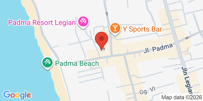 Mapa de la ubicación de Padma Resort Legian