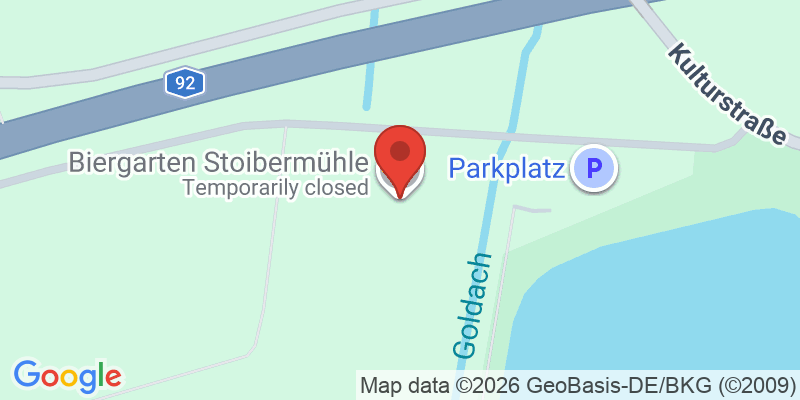 Mapa de la ubicación de Biergarten Stoibermühle