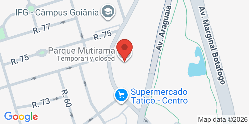 Mapa de la ubicación de Mutirama