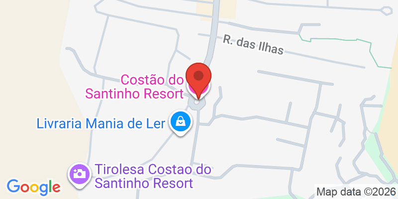 Mapa de la ubicación de Costao do Santinho Resort
