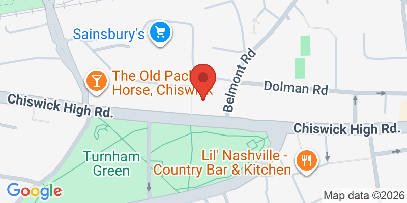 Mapa de la ubicación de Maggie & Rose Chiswick Family Members Club