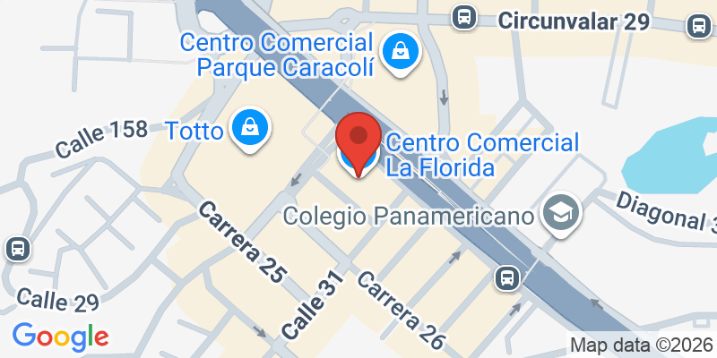 Mapa de la ubicación de Centro Comercial La Florida