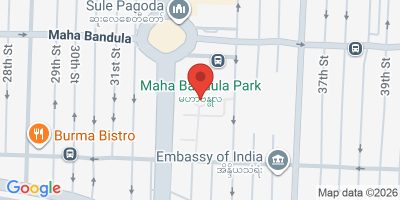 Mapa de la ubicación de Maha Bandula Park